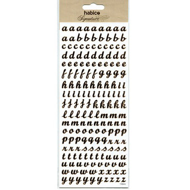 Habico Peel Off Stickers - Lower Case Alphabet - Gold