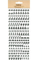 Habico Peel Off Stickers - Lower Case Alphabet - Silver
