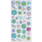 Gel Stickers - Flowers - Turquoise & Lilac