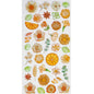 Gel Stickers - Flowers - Orange & Green