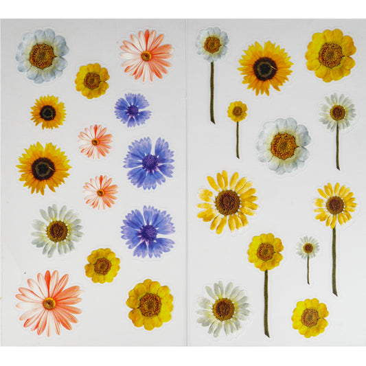 PVC Matt Stickers - Flowers 1