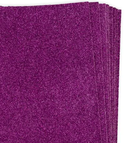 Glitter card - Ultra Low Shed - Purple (5sheets)