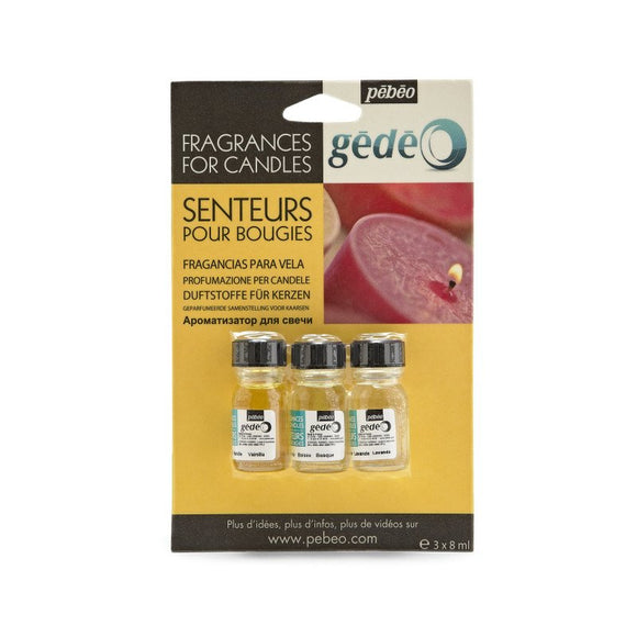 3 CANDLE FRAGRANCES - GÉDÉO