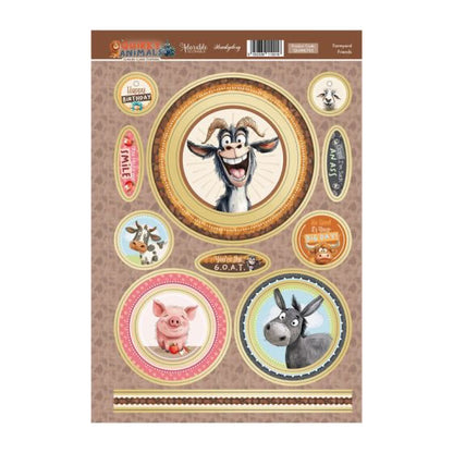 Farmyard Friends Luxury Card Topper Sheet