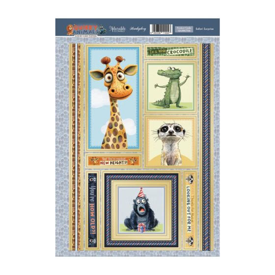 Safari Surprise Luxury Card Topper Sheet