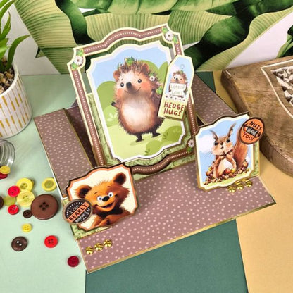 Wacky Woodland Luxury Card Topper Sheet