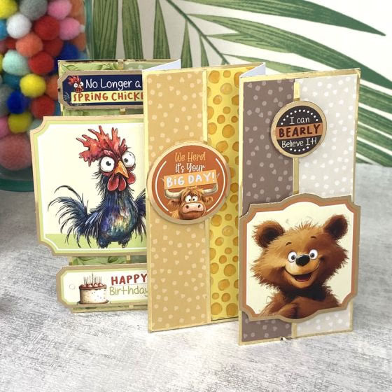 Wacky Woodland Luxury Card Topper Sheet