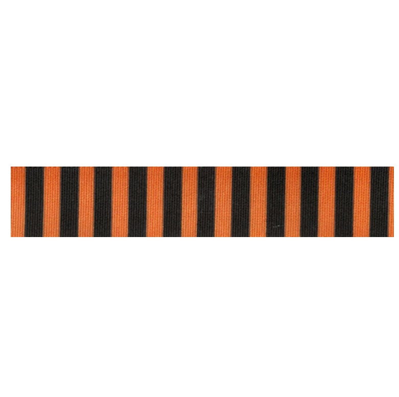 Berisfords 1m x 15mm Orange Stripe Ribbon