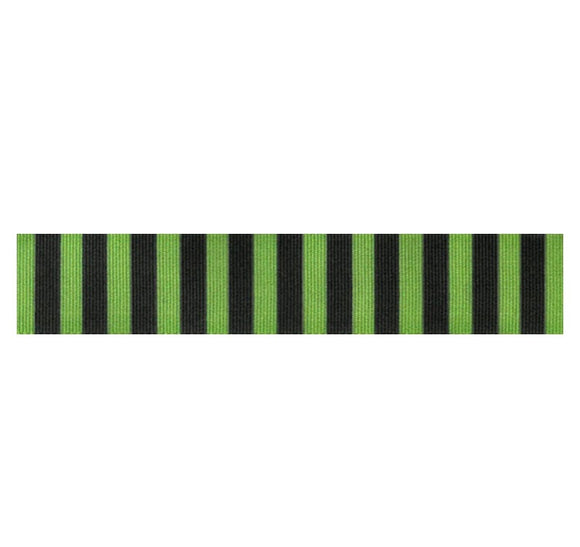 Berisfords 15mm Green Stripe Ribbon