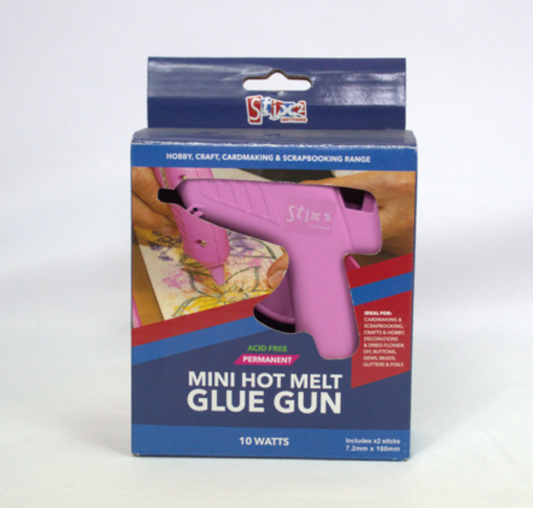Hot Melt Glue Gun Includes - 2 x 7.2mm Glue Sticks