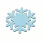 Die cut Snowflakes x 15 - BLUE (Shape 276)