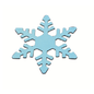 Die cut Snowflakes x 15 - BLUE (Shape 278)