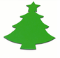 Die Cut Christmas Tree - Green