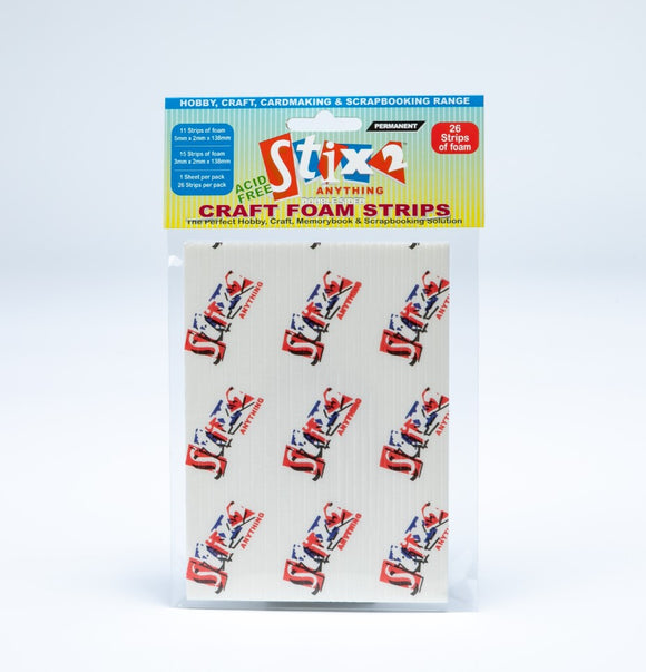 Craft Foam Strips - 5mm x 138mm (2 widths)