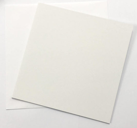 7x7 White Cards & Envelopes x6 (300gsm)