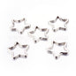 Star Shape Keyring 24mm x 3mm 5pcs