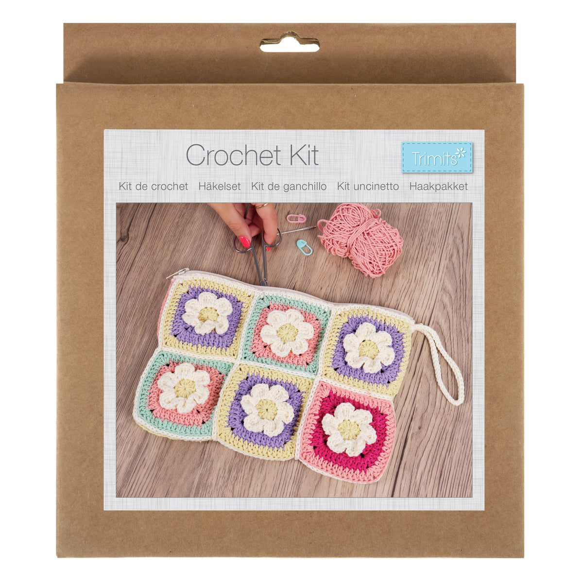 Crochet Bag Kit with Zip