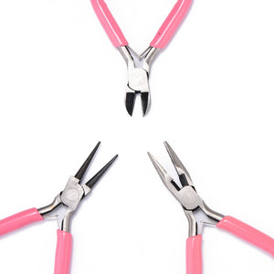 DIY Jewellery Pliers Set (3 Piece - Purple)