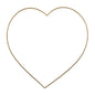 Craft Hoops: Wire: Heart: 20cm: Gold