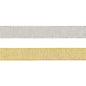 Metallic Ribbon- Gold and Silver: 1m