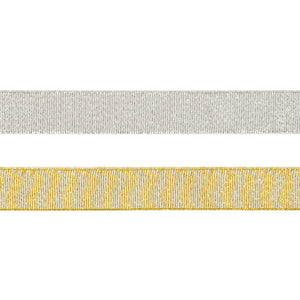 Metallic Ribbon- Gold and Silver: 10m x 20mm