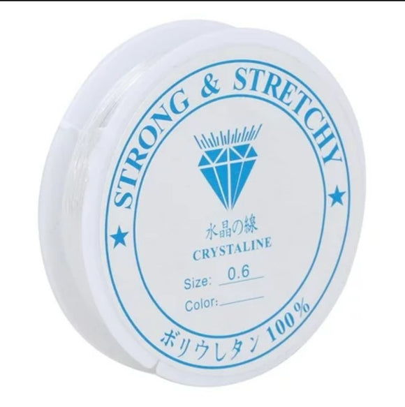 Strong Stretchy Beading Elastic Thread Clear, 0.6mm