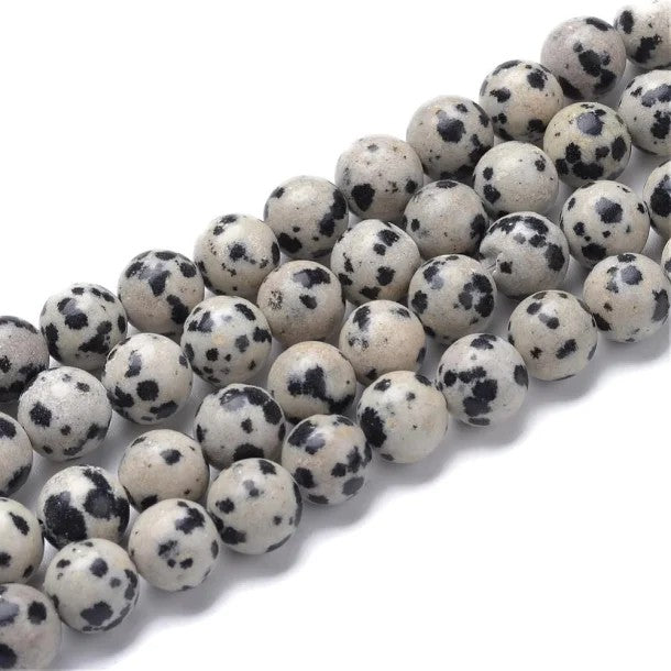 GEMSTONE - 6mm Dalmatian Jasper - 15 x Beads