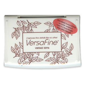 Tsukineko VersaFine Pigment Ink Stamp Pad Vintage Sepia