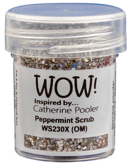 Embossing Powder Peppermint Scrub