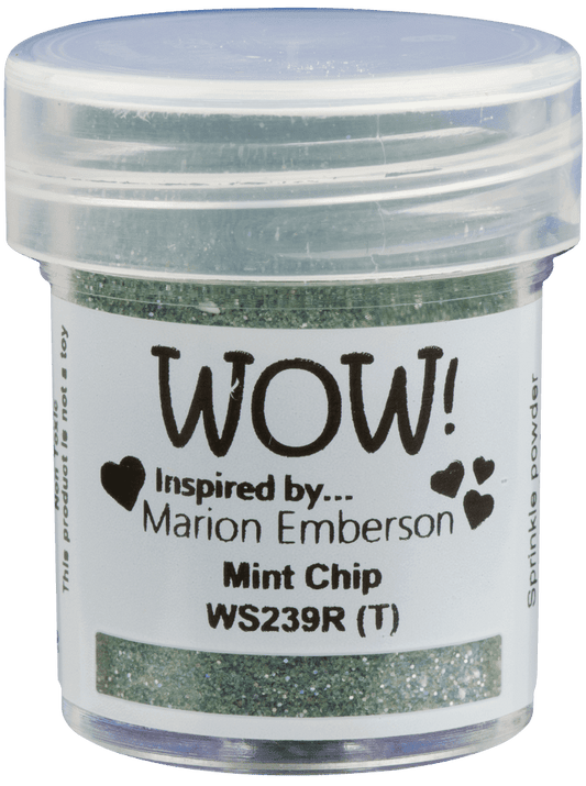 Embossing Powder Mint Chip