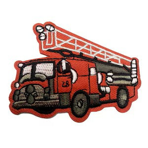 Iron & Sew on Motif - Fire Engine