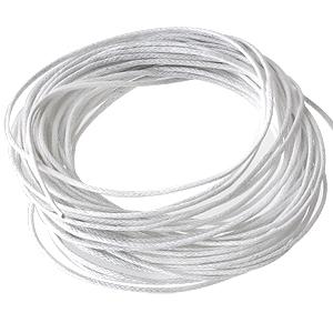 0.5mm Waxed Cord - 5 Metres - White