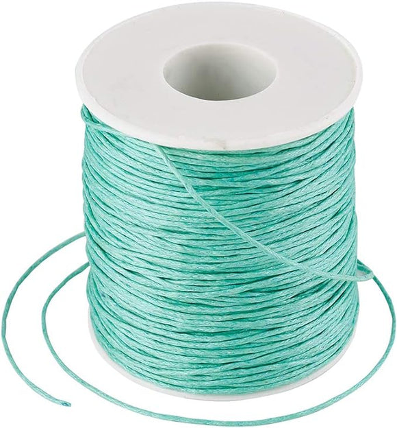 1mm Waxed Cord - 5 Meter's - Aquamarine