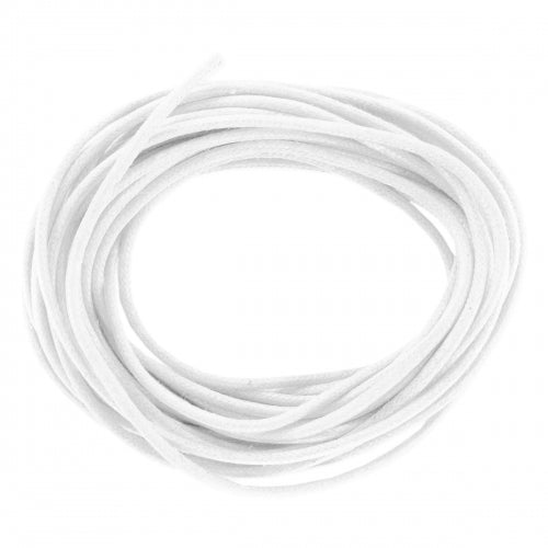 1.5mm Waxed Cord - White- 5 meters