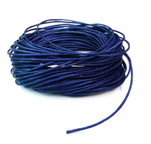 1.5mm Waxed Cord - Prussian Blue- 5 meters