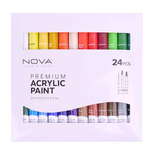24pc Nova Premium Acrylic Paint