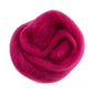 Natural Wool Roving: 10g: Bright Pink