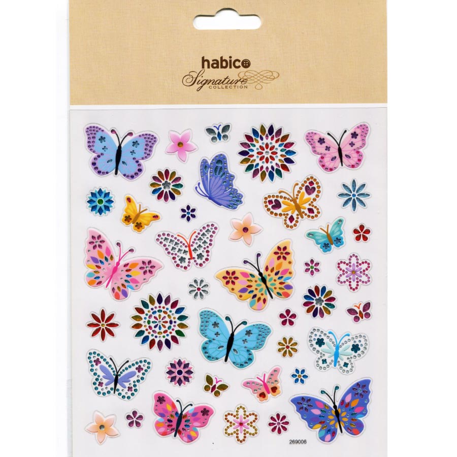 Foiled Stickers - Butterflies