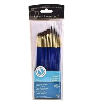 Royal Camel Hair Brush Set of 10