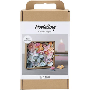 Craft Kit Modelling, Flowers - Pastel Colours