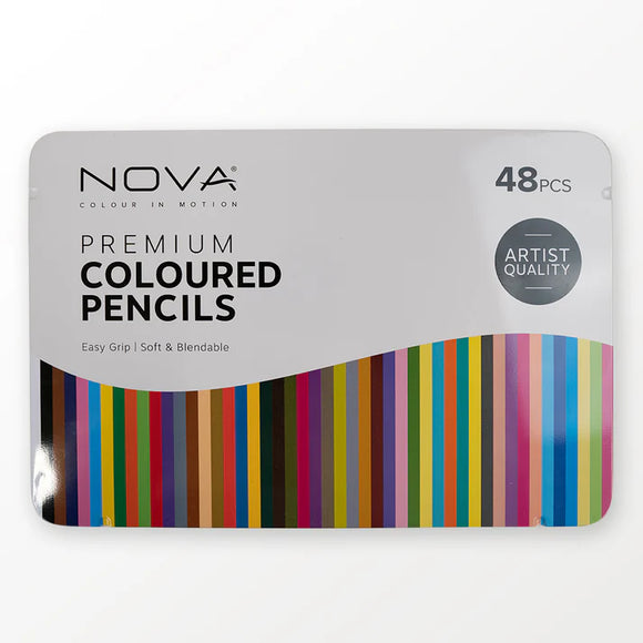 48pc Nova Premium Coloured Pencils