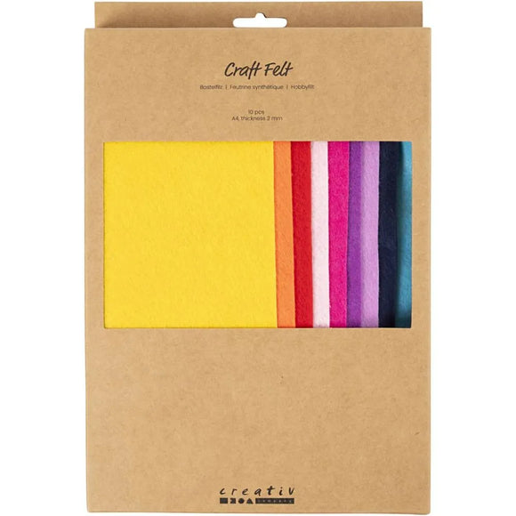 Craft Felt - Colourful 10pc