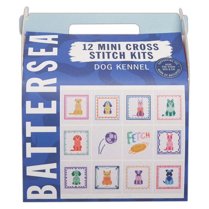 Battersea - 12 Mini Cross Stitch Kits - Dog Kennel