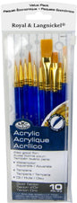 Royal Golden Taklon Brush Set of 10