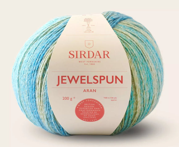 Sirdar JewelSpun Aran - Evening Aquamarine