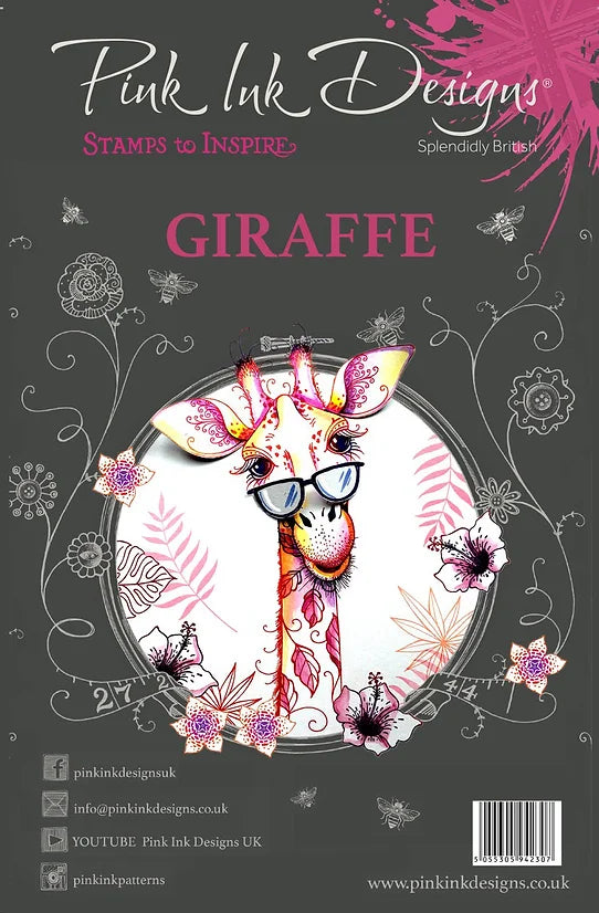 Pink Ink Designs Clear stamp Giraffe A5