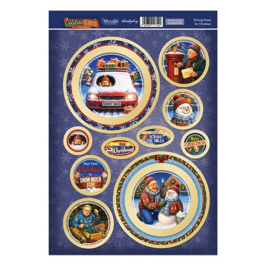 Golden Oldies - Festive Senior Moments Topper Set - Driving Home for Christmas