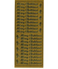 Habico Peel Off Stickers - Merry Christmas - Gold