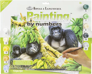 Paint By Numbers Mountain Gorillas