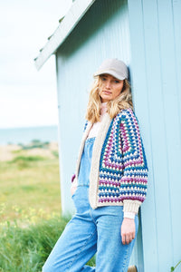 9965 Crochet Granny Hexagon Cardigans